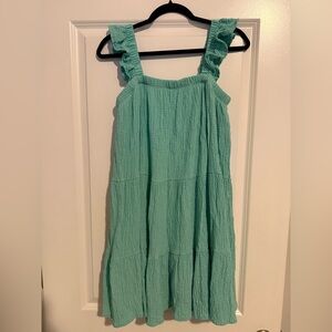 Pink Lily women’s Ruffled Strap Dress - Aqua